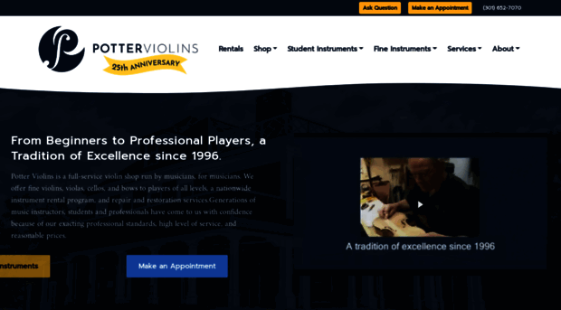 potterviolins.com