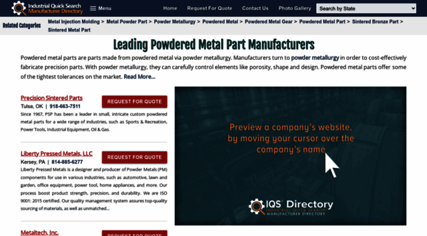 powderedmetalparts.com