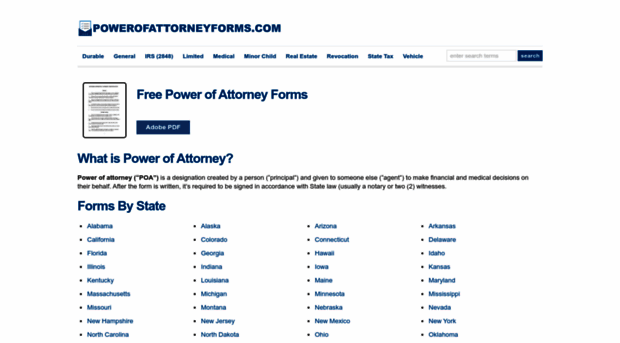 powerofattorneyforms.com