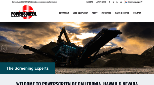 powerscreenofcalifornia.com