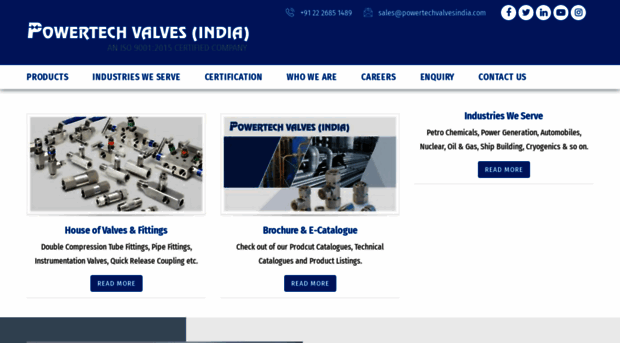 powertechvalvesindia.com