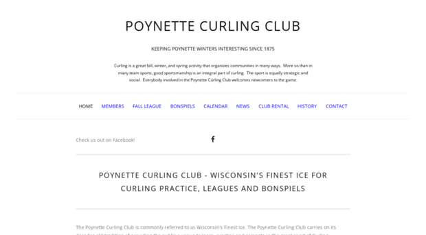poynettecurlingclub.com