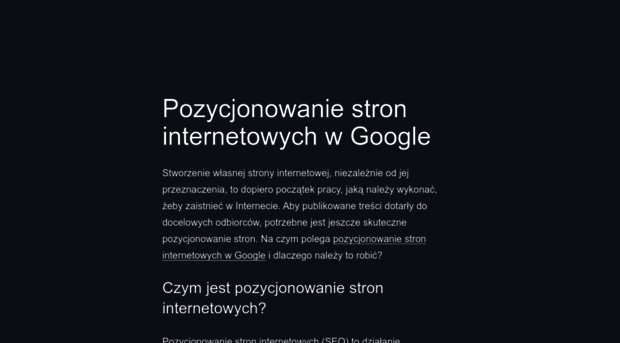 pozycjonowanie-faq.pl