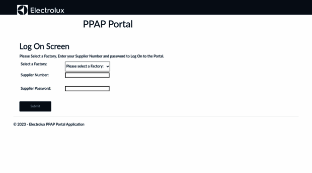 ppapportal.electrolux-na.com