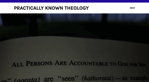 practicallyknowntheology.com