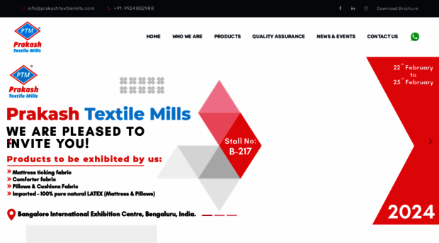 prakashtextilemills.com