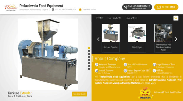 prakashwalafoodequipment.com