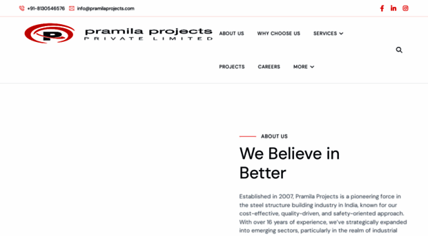 pramilaprojects.com