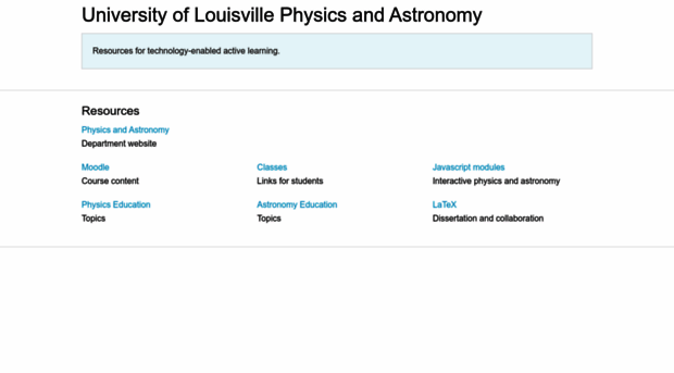 prancer.physics.louisville.edu