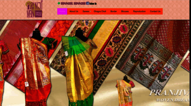 pranjivansarees.com