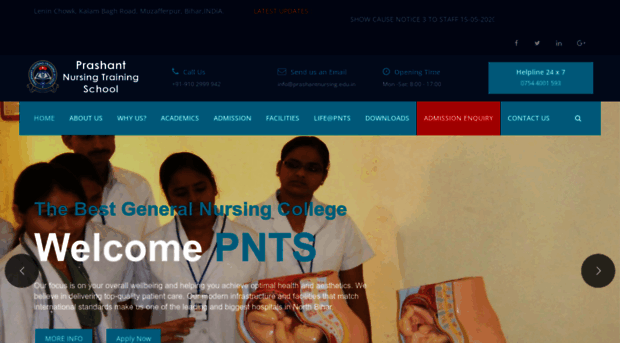 prashantnursing.edu.in