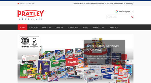 pratleyadhesives.com