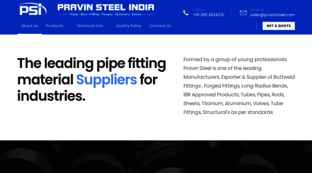 pravinsteel.com