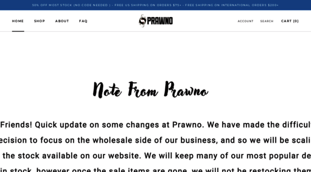 prawnoapparel.com