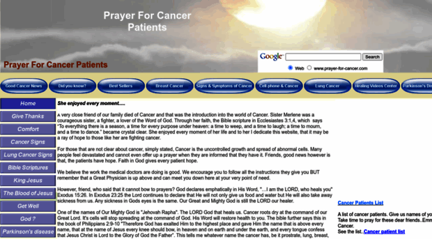 prayer-for-cancer.com