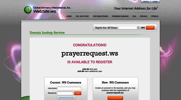 prayerrequest.ws