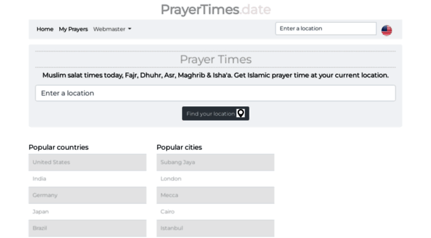 prayertimes.date