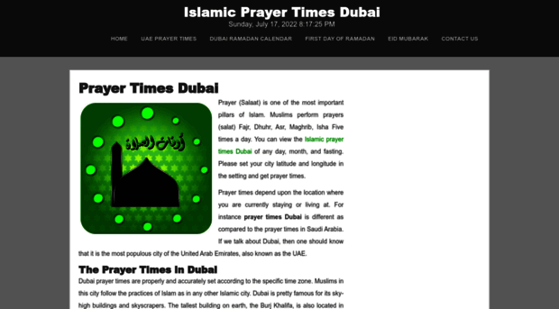 prayertimesdubai.net