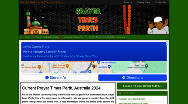 prayertimesperth.com