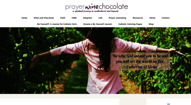 prayerwinechocolate.com