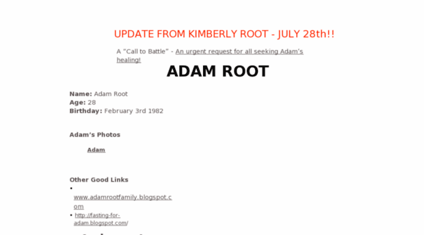 prayforadam.com