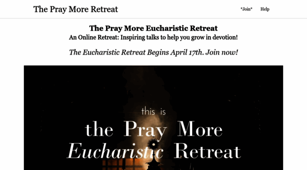 praymoreretreat.org