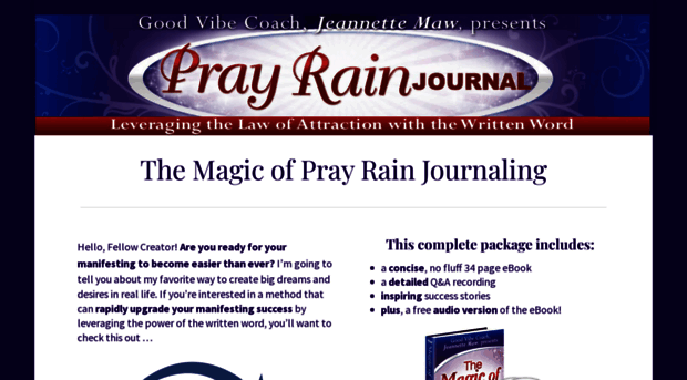 prayrainjournal.com