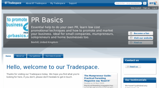 prbasics.bttradespace.com