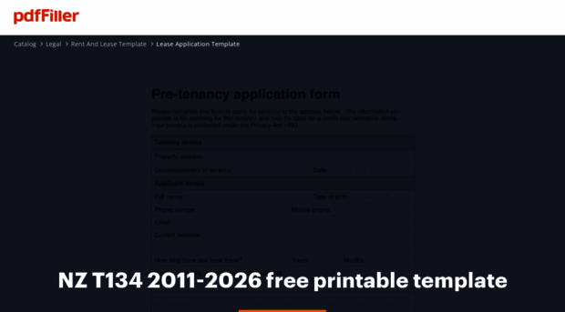 pre-tenancy-application-form.pdffiller.com - Unusual traffic detected ...