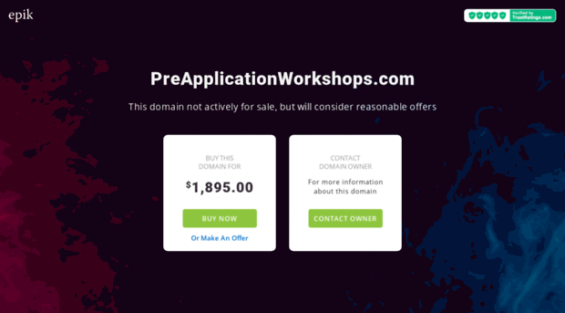preapplicationworkshops.com