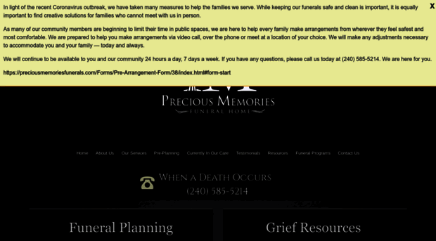 preciousmemoriesfunerals.com