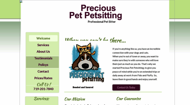 preciouspetpetsitting.com