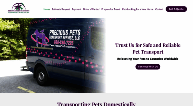 preciouspetstransport.com