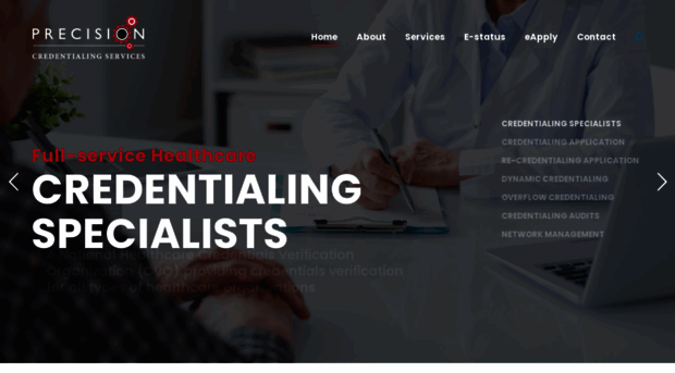 precisioncredentialing.com