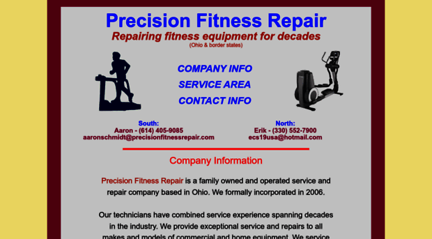 precisionfitnessrepair.com