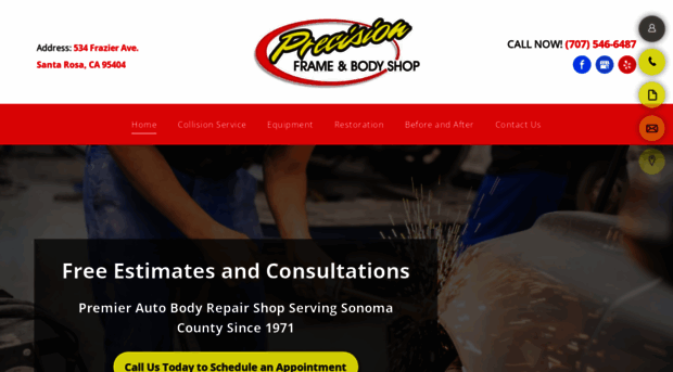 precisionframeandbodyshop.com