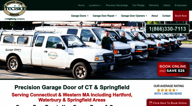 precisiongaragedoorsct.com