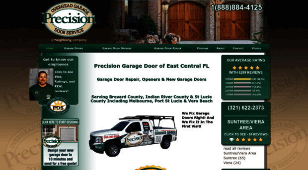 precisiongaragedoorsfl.com