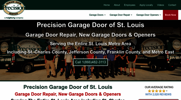 precisiongaragedoorstl.com
