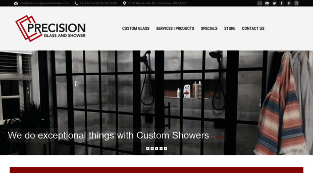 precisionglassandshower.com