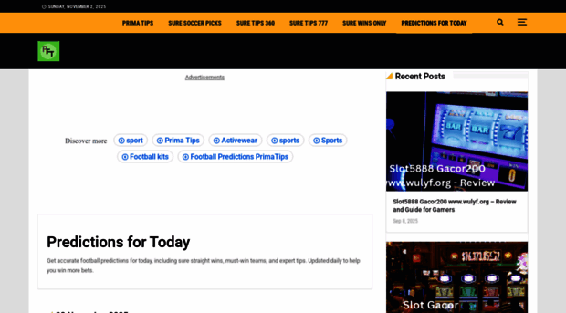 predictionsfortoday.com
