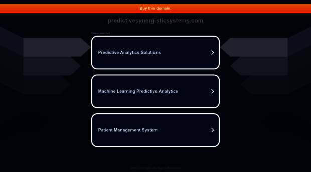 predictivesynergisticsystems.com