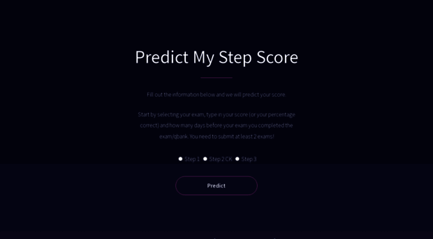 predictmystepscore.com