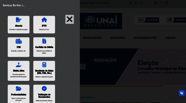 prefeituraunai.mg.gov.br