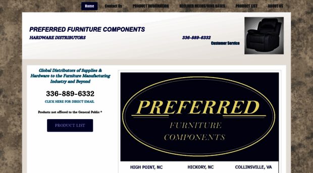 preferredfurniturecomponents.com