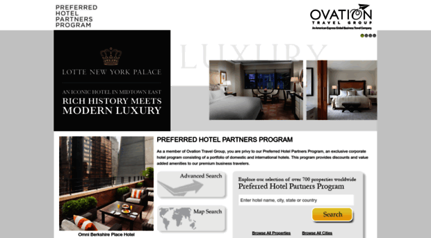 preferredhotels.ovationtravel.com