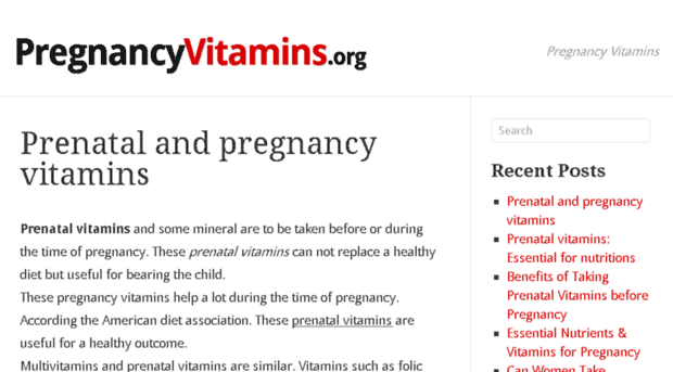 pregnancyvitamins.org