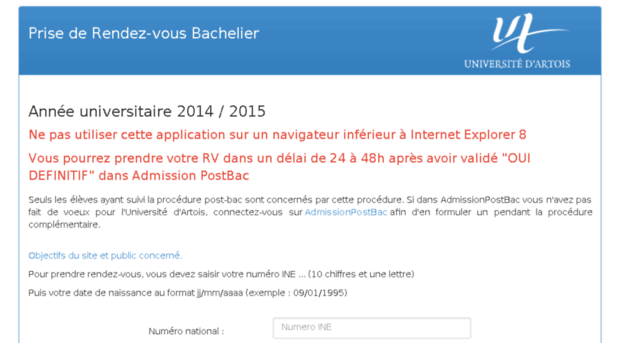 preinscription.univ-artois.fr
