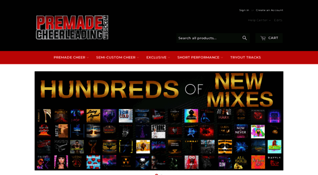 premadecheerleadingmusic.com