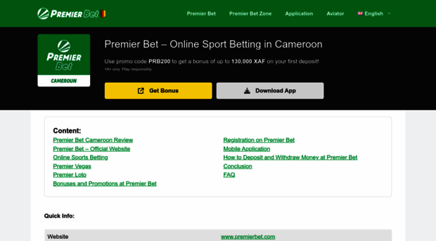 premierbetcameroun.com